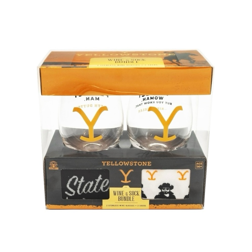 Yellowstone Valentine's Day Sock and Wine Set